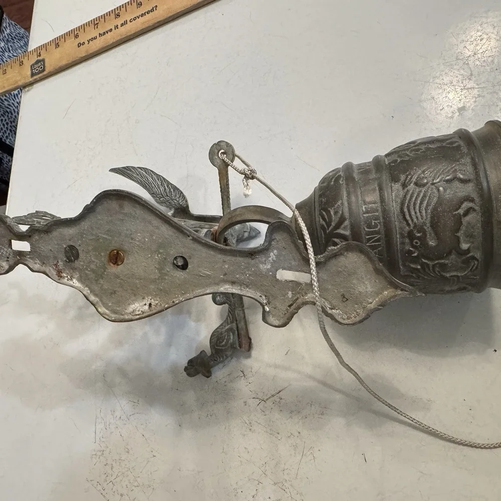 Vintage‎ Brass Church Wall Bell For Sanctuary & Sacristy Made In Tiawan